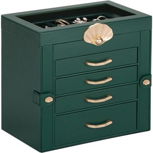 3-Drawer Jewelry Box and Display Organizer for Earrings and Necklaces - 1 of 4