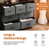 SKRAN Dresser For Bedroom With 7 Fabric Drawers, Chest Organizer Units For Clothing, Closet, Bedroom With Cabinet, Metal Frame, Wooden Top - 3 of 4