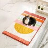 Zarkea™ 20" x 32" Colorful Sunrise Geometric Pet-Friendly Rug, Soft Washable Anti-Slip Mat - 4 of 4