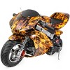 XtremepowerUS Kids Mini Ride On Motorcycle Gas Pocket Bike 4 Stroke 40CC Yellow - 2 of 4