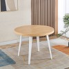 Vynxaria Oak Extendable Coffee Table with Versatile Design for Dining and Office Spaces - 3 of 4