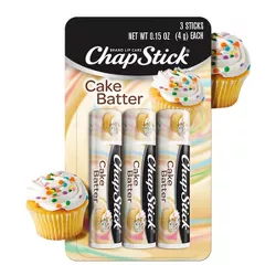 Chapstick Lip Balm - Cake Batter - 3ct/0.45oz