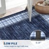 Modern Washable Area Rug for Living Room, Bordered Foldable Area Rug with Non Slip Backing, Stain Resistant Low Pile Carpet for Home - 4 of 4