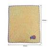Bacati - Construction Yellow Embroidered Blanket - 2 of 3