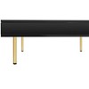 CAVINAS Modern Side Table High Glossy Coffee Table with LED, Sofa End Table for Living Room, Bedroom - 3 of 4