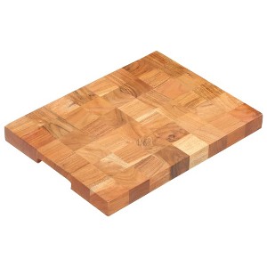 vidaXL Chopping Board 15.7 in.x11.8 in.x1.5 in. Solid Acacia Wood - 1 of 4