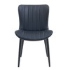 Set of 2 Dining Chairs PU Leather Upholstered Dinner Chairs Armless Chairs Accent Chairs with Padded Seat - Modernluxe - 4 of 4