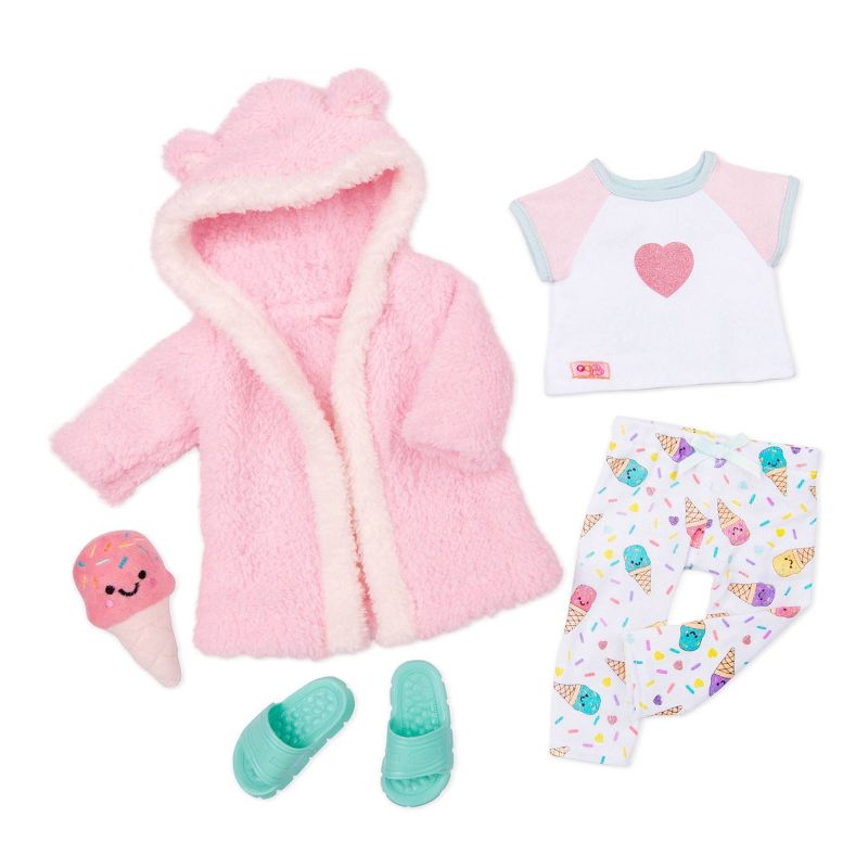 Our Generation Ice Cream Dreams Pajama &#38; Robe Outfit for 18&#34; Dolls, 1 of 6