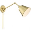 Crystorama Lighting Mitchell 1 - Light Swing Arm Lamp in  Aged Brass - 3 of 4