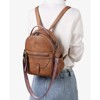 Generic Mini Backpack Purse, Designer Leather Cute Roomly Small Backpacks, Shoulder Backpack - 3 of 4