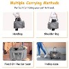 Cesicia Cat Dog Carrier with Wheels Airline Approved Rolling Pet Carrier with Telescopic Handle Shoulder Strap - 3 of 4