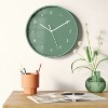 12" Wall Clock Green - Room Essentials™ - 2 of 3