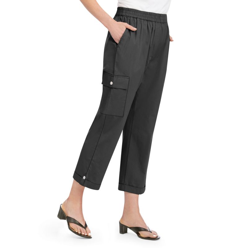 Collections Etc Cargo Pocket Capris, 2 of 6