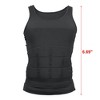 Unique Bargains Men Body Slimming Tummy Shaper Underwear Stretch Shapewear Waist Girdle Shirt Nylon - 2 of 4