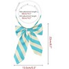 INSPIRE CHIC Women's Pre-tied Asymmetrical Bow Stripe Bow Tie - 2 of 4