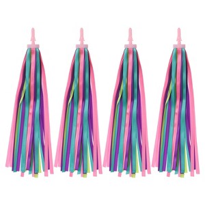 Unique Bargains Handlebar Tassel Grip Ribbon Decorations Scooter Bike Streamers 4 Pcs - 1 of 4