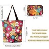 Kitchen Reusable Grocery Shopping Bags Foldable Tote Bag with Zipper F - 2 of 4