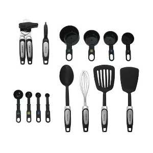 Professional 14-Piece Kitchen Tool and Gadget Kitchen Utensil Set in Black - 1 of 2