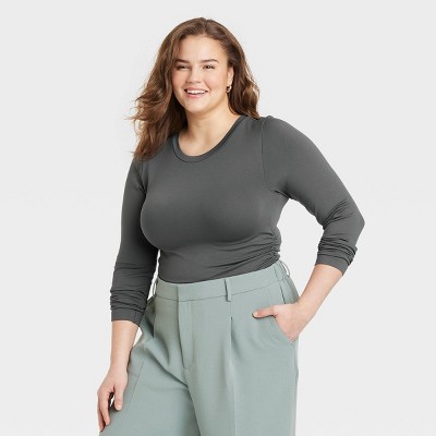 Women's Long Sleeve Seamless T-Shirt - A New Day™