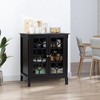 NicBex Sideboard Cabinet with Storage Minimalist Kitchen Cabinet with 2 Doors and Adjustable Shelves Coffee Bar Cabinet for Kitchen,Living Room - 4 of 4