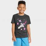 Boys' Short Sleeve Surfing Astronaut Graphic T-Shirt - Cat & Jack™ Black 