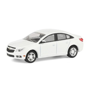 Greenlight 1/64 2013 Chevy Cruze, White, Rick's Auto Sales, LP Diecast Exclusive 51622 - 1 of 4