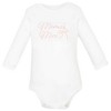 Hudson Baby Infant Girls Cotton Layette Set, Ballet Bows Bunny - 4 of 4