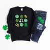Simply Sage Market Women's Graphic Sweatshirt Irish Icons Chart St. Patrick's Day - 3 of 3
