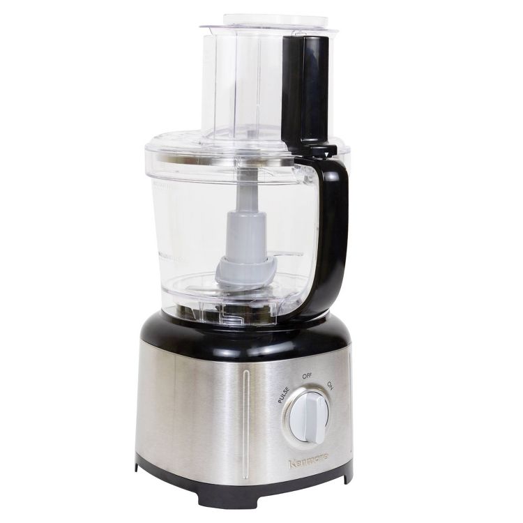 Kenmore 11-Cup Food Processor and Vegetable Chopper - Black/Silver: 500W, 2 Speeds, Stainless Steel Blades, Dishwasher-Safe, 1 of 5