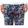Star Wars Mens' The Mandalorian Color Helmets Sleep Pajama Pants Black - 3 of 4