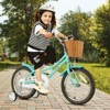 Safstar 16" Kid’s Bike with Height-Adjustable Handlebar & Saddle, Handbrake & Coaster Brake, Detachable Training Wheel, Gift for 4-7 Years Old Kids - 3 of 4
