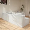 130'' Striped Corduroy Modular U-Shaped Sectional Sofa with Reversible Chaise Lounge, Deep Seats, Freely Configurable Layout, No Assembly Required - 4 of 4
