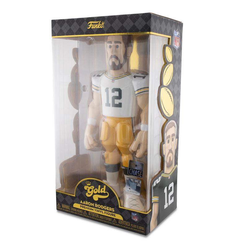 Funko Green Bay Packers NFL Funko Gold 12 Inch Vinyl Figure | Aaron Rodgers CHASE, 3 of 7