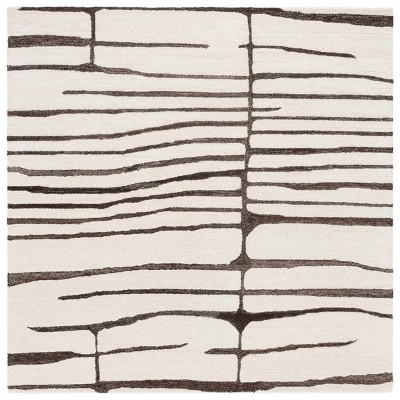 ivory/dark brown