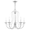 Livex Lighting Mirabella 5 - Light Chandelier in  Polished Chrome - 2 of 4