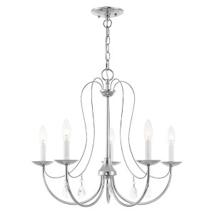 Livex Lighting Mirabella 5 - Light Chandelier in  Polished Chrome - 1 of 3