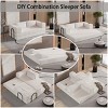 80" Chenille Convertible Sofa Bed,Folding King Size 3-Seater Floor Couch for Apartment,Guest Room,Small Spaces-Baofuwish - 3 of 4