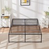 VECELO Bed Frame Modern Heavy Duty Platform Bed with Storage No Box Spring Needed Bed & Noise Free Frame, Black - 4 of 4