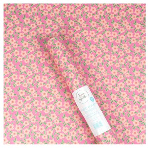 Bows And Sparkles 96"x30" Floral Gift Wrapping Paper Pink - 1 of 3