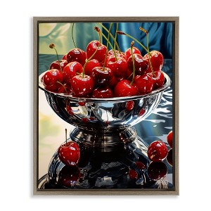 Stupell Industries Bowl of Cherries Reflection, 31" x 25" - 1 of 4