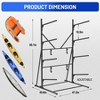 Garvee Kayak Storage Rack, Heavy Duty Kayak Racks with Adjustable Shelves, Metal Kayak Stand for Ships, Canoe, Surfboard & Paddleboard, Garage, Beach - 4 of 4