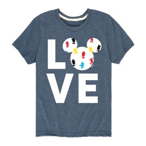Boys' - Disney - Mickey Love Fill Short Sleeve Graphic T-Shirt - 1 of 4