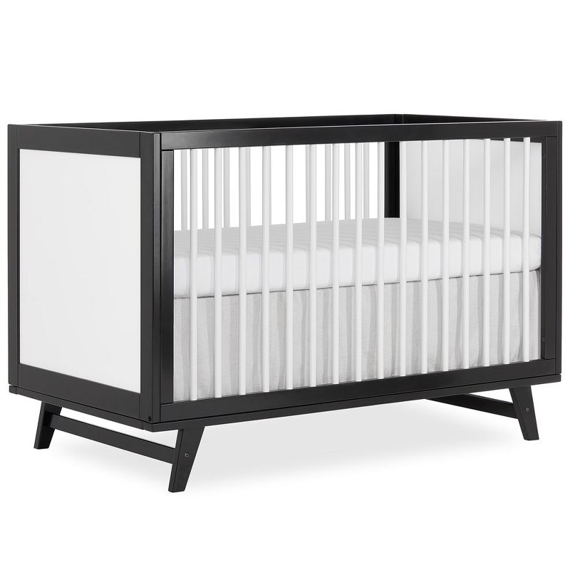 Dream On Me Carter 5-in-1 Full Size Convertible Crib, Black And White, 2 of 9