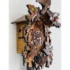Eight Day Cuckoo Clock – 16 in Height – Hand-Painted Flowers & Animated Birds – By River City Clocks - 4 of 4