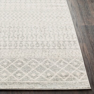 Laurine Gray 6'7" x 9' Moroccan Synthetic Area Rug