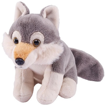 Wild Republic Pocketkins Eco Wolf Stuffed Animal, 5 Inches