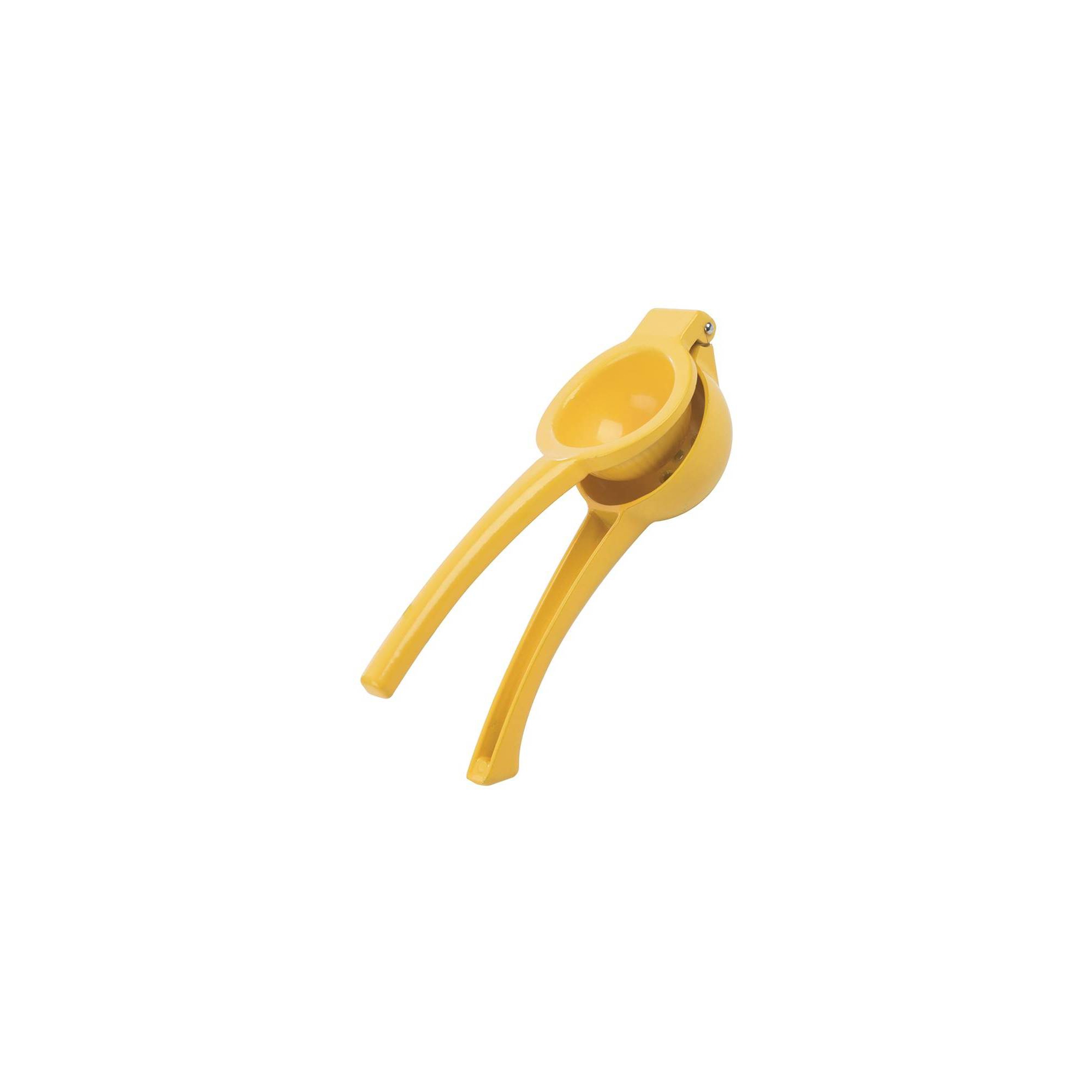 Prepworks Lemon Squeezer: Aluminum Citrus Press, Dishwasher-Safe, Yellow Juicer, 3" Height, 0.46 lbs