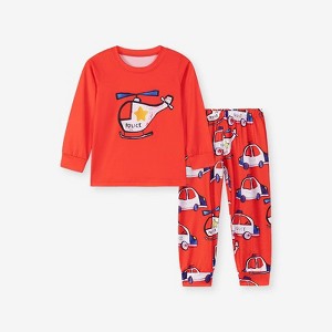 MyKids-USA Spring and Autumn Baby Kids Boys Cartoon Pattern Long Sleeves Top and Pants Casual Pajamas Clothing Set - 1 of 4