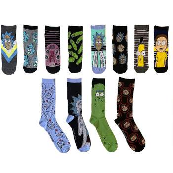 Hypnotic Socks Rick and Morty Mens 12 Days of Socks in Advent Gift Box