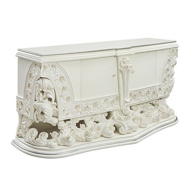 Adara Antique White 2-Drawer Dresser with Felt Lining